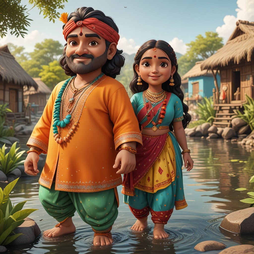 3D cartoon character art